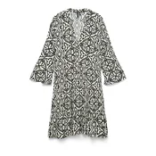 VERO MODA Obleka VMMENNY  bež / svetlo siva / črna