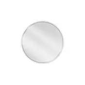 Mexen Loft okroglo kopalniško ogledalo 80 cm, inox okvir - 9850-080-080-000-10