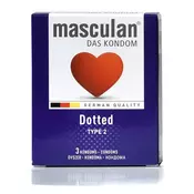 Masculan dotted kondomi sa tackicama (3 kondoma)