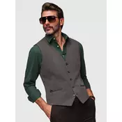 Moški slim fit ombre telovnik