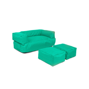 Hanah Home HANAH HOME Kids Double Seat Pouf - Turquoise vrtna sedežna vreča, (21109037)