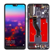 shumee Originalni LCD zaslon + zaslon na dotik za Huawei P20 PRO CLT-L09/L29 (obnovljen) okvir črne barve