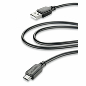 Cellularline Datenkabel USB-Micro USB 2m Vicanco 35665 USBDATACMICROUSB2M USB 2.0 - Micro USB-Anschluss črna
