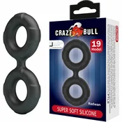 Crazy Bull Radwan Model 19 Double Silicone Adjustable Ring, Black D-243846