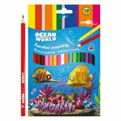 Junior JUNIOR Ocean World trikotne barvice 18 kos