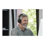 JABRA Evolve2 75 Headset on-ear Bluetooth wireless active noise cancelling USB-A noise isolating black Certified for Microsoft T