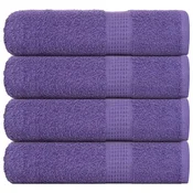 Vidaxl Kopalne brisače FROGN 4 kosi vijolične 100x150 cm 360 g/m2