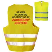 Odsevni jopič z opozorilom ZASEDENO