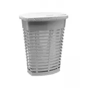 Primanova korpa za veš Palm siva PVC M-E44-07-07