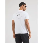 Calvin Klein Jeans Majica LV04RF801G Bela Regular Fit