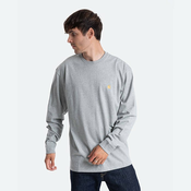 Carhartt WIP Longsleeve Chase T-Shirt I026392 GREY HEATHER/GOLD