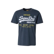 Superdry Majica Heritage marine/svetlo siva/kivi