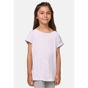 Girls Organic T-Shirt with Extended Shoulder Soft Lilac
