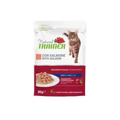 Natural Trainer Cat Adult, vrečka - losos - 85 g 12 x 85 g