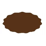 shumee Etiketa za kozarec 5,5x3 cm za marmelado 80 kosov, rjava mat