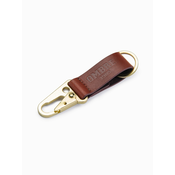 Ombre Mens key ring with snap hook - black