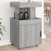 Barska kolica boja smedeg hrasta 50x41x89 cm konstruirano drvo