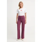 Hlače United Colors of Benetton vijolična barva, 47CKDF0A1