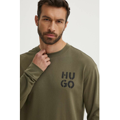 Homewear dukserica HUGO boja: zelena, s tiskom, 50520462
