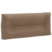 vidaXL Blazina za palete VIANEN 100% poliester Taupe 120 x 60 x 12 cm