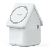 Brezžična QI polnilna postaja 4v1 Duzzona W20 za naprave Apple - iPhone, Apple Watch, Airpods (15W) - bela