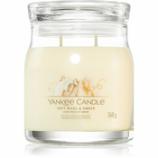 Yankee Candle Aromatična sveča Signature glass medium Soft Wool & Amber 368 g