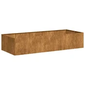 Vidaxl Planter Rusty 200x80x40 cm Vremensko odporno jeklo