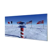 tulup.si Slika na akrilnem steklu Zastava brazilije 140x70 cm 4 obešalnika