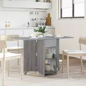 vidaXL Jedilna miza 115 x 70 x 75 cm Inženirski les Siva Sonoma