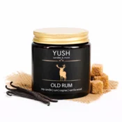 shumee Old Rum - sojina sveča z notami ruma, konjaka in vanilije - yush - 120 ml