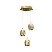 Schuller Rocio obesek svetilka D25, 3Led, zlato, (21006439)