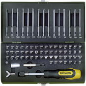 PROXXON INDUSTRIAL 75-DELNI KOMPLET VARNOSTNIH IN POSEBNIH NASTAVKOV PROXXON INDUSTRIAL, 6,3 MM (1/4&QUOT;), 23107