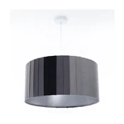 Luster na kablu STRIPES 1xE27/60W/230V precnik 60 cm siva