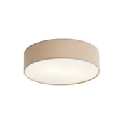 Sodobna stropna svetilka taupe z žametnim senčilom 38 cm 2-luči - Luz