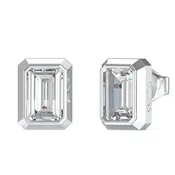 Guess Kvadratni jekleni uhani 4G Light JUBE05250JWRHT/U