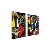 shumee ZAŠČITNA STEKLENA KROŽNIK ZA KUHINJO 65x52 POP ART.