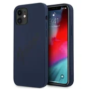 Ovitek Guess GUHCP12SLSVSBL za iPhone 12 mini, moder