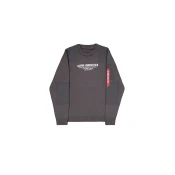 ALPHA INDUSTRIES Majica temno siva/rdeča/bela