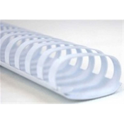 KLIPKO ovalne PVC spirale (45mm, 50 kosov), bele