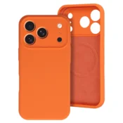 Onasi RainBow Liquid silikonski ovitek z MagSafe za iPhone 17 Pro Max - oranžen