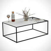 Hanah Home Klub sto Zinus, 95x43x55 cm, Crno-beli