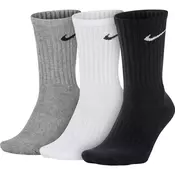 Nike U NK V CUSH CREW - 3P VALUE, nogavice m.kr fit, siva SX4508