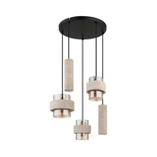 Globo 16090-5H - Luster na sajli DAREN 3xE27/40W/230V + 2xGU10/10W