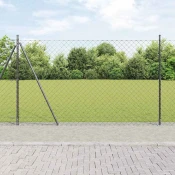 Zavareno žicano ogradno mreža s betonskom podlogom 10 x 1,5 m