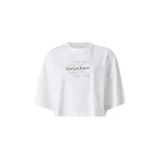 Calvin Klein Jeans Majica kraljevo modra / bela / off-bela