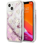 TELEMPIRE Maska za telefon Guess Hc Liquid Glitter Peony za iPhone 13 6.1 roze