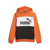 Puma ESS BLOCK HOODIE FL B, dječji pulover, narančasta 849081