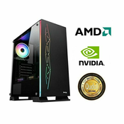 Računalo INSTAR Gamer Diablo, AMD Ryzen 5 3600 up to 4.2GHz, 16GB DDR4, 500GB NVMe SSD, NVIDIA GeForce GTX1650 4GB, NO ODD, 5 god jamstvo