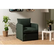 Atelier del Sofa Fotelja na rasklapanje Saga Single, 68 x 70 x 66 cm, Zelena