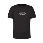 shumee Moška majica Tommy Hilfiger Regular Fit črne barve, velikost M